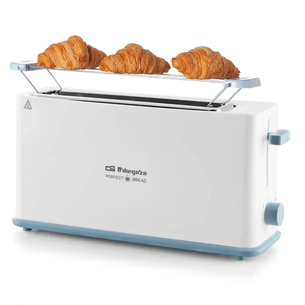 Orbegozo to 4014 long slot toaster, quick stop, crumb tray, warms buns, 7 toasting levels, 850 w