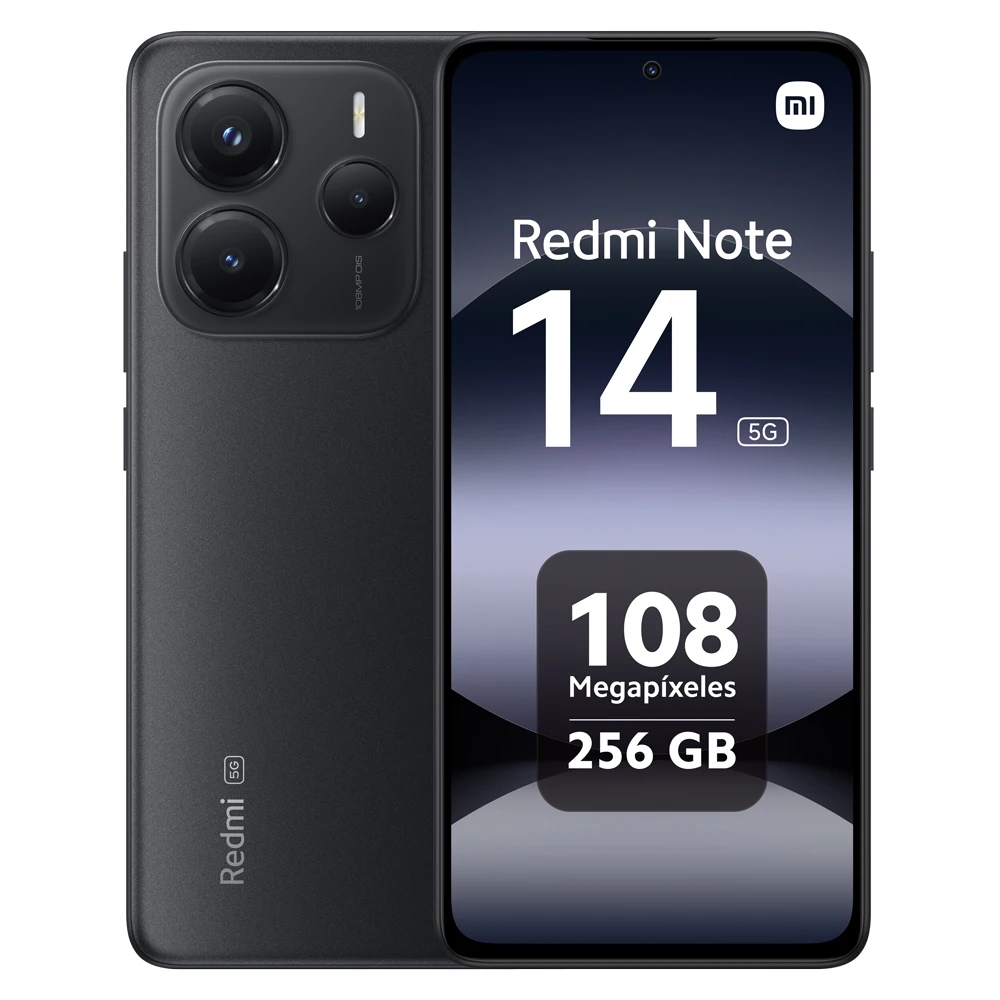 Xiaomi Redmi Note 14 5G Smartphone NFC Pantalla 6.67 pulgadas Cámara trasera AI de 108 MP Cámara frontal de 20 MP con OIS Procesador MediaTek Dimensity 7025-Ultra Batería 5110 mAh Carga turbo de 45 W Xiaomi HyperOS