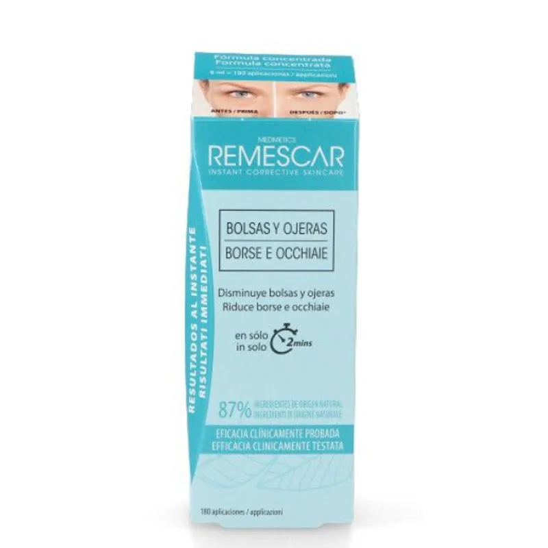 REMESCAR bags and dark circles NATURAL origin 180 applications 8 ML