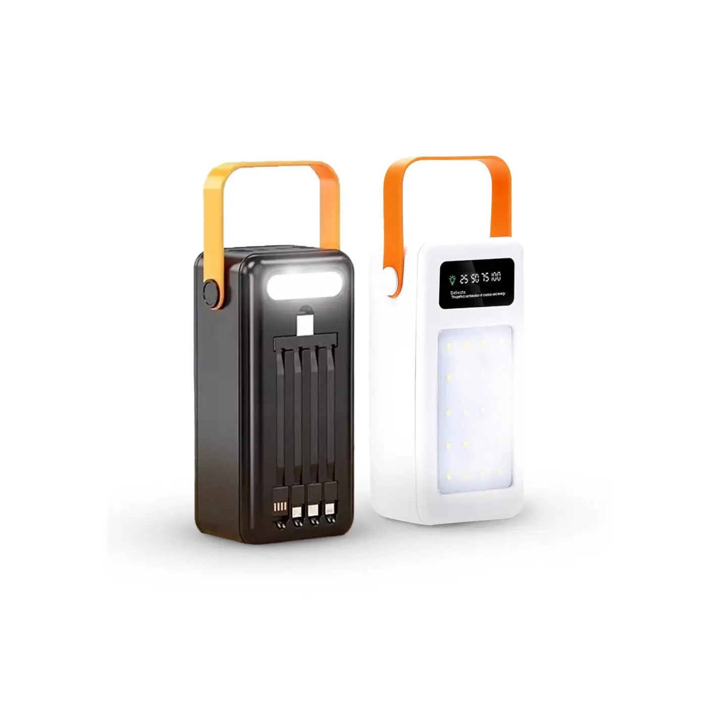 Mediawave Store Power Bank 60000mAh Multifunzionale Luce d'Emergenza Ricarica Veloce e Portatile