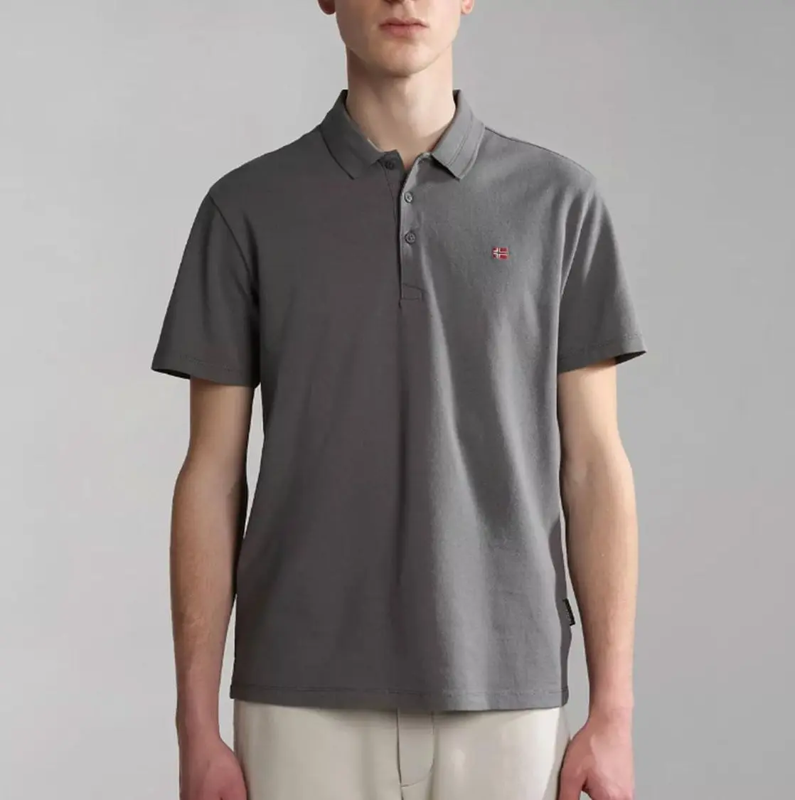 Napapijri Polo EALIS SS SUM GRAY | NP0A4H8BH311