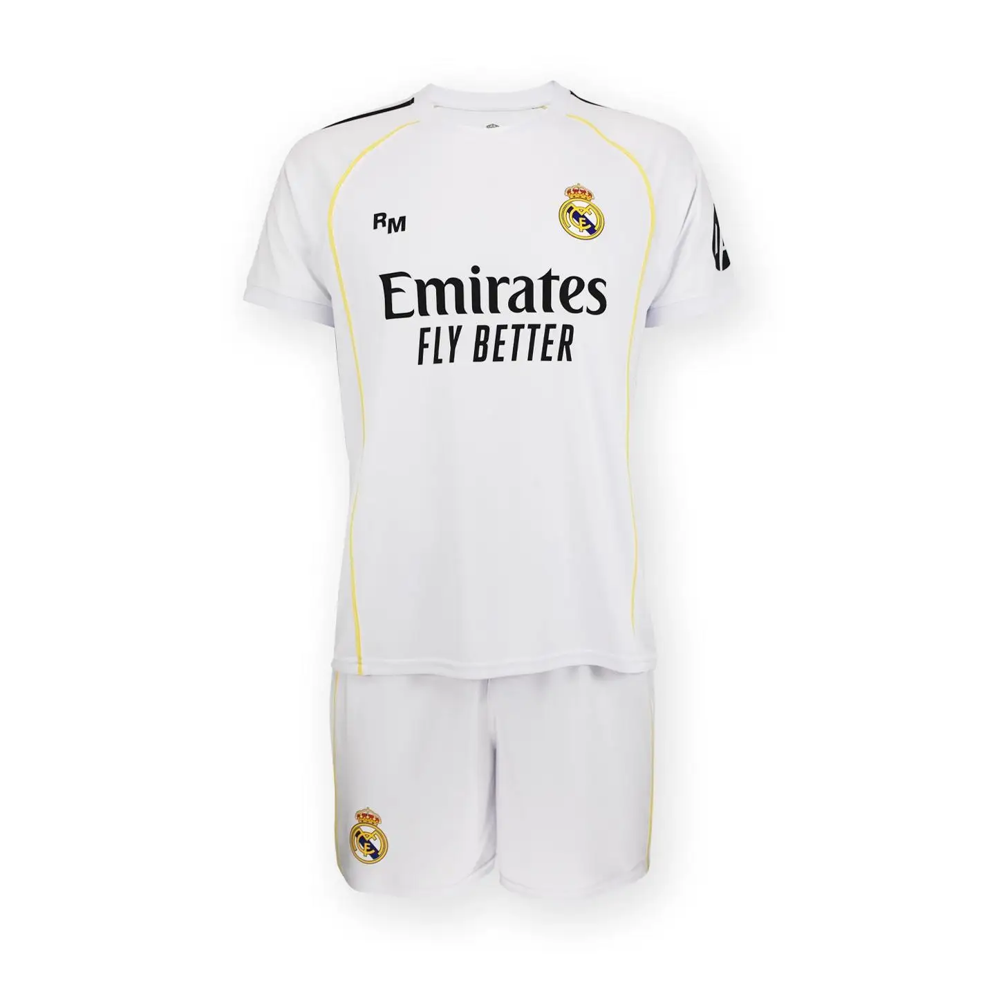 Real Madrid Conjunto camiseta y pantalón Infantil 1a equipación 25-26 - Réplica Oficial.