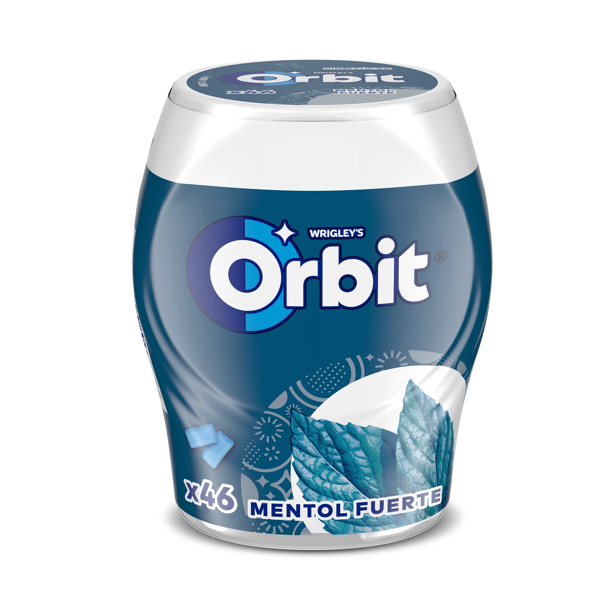 Orbit jars strong menthol sugar-free chewing gum in dragees, 6x46 units