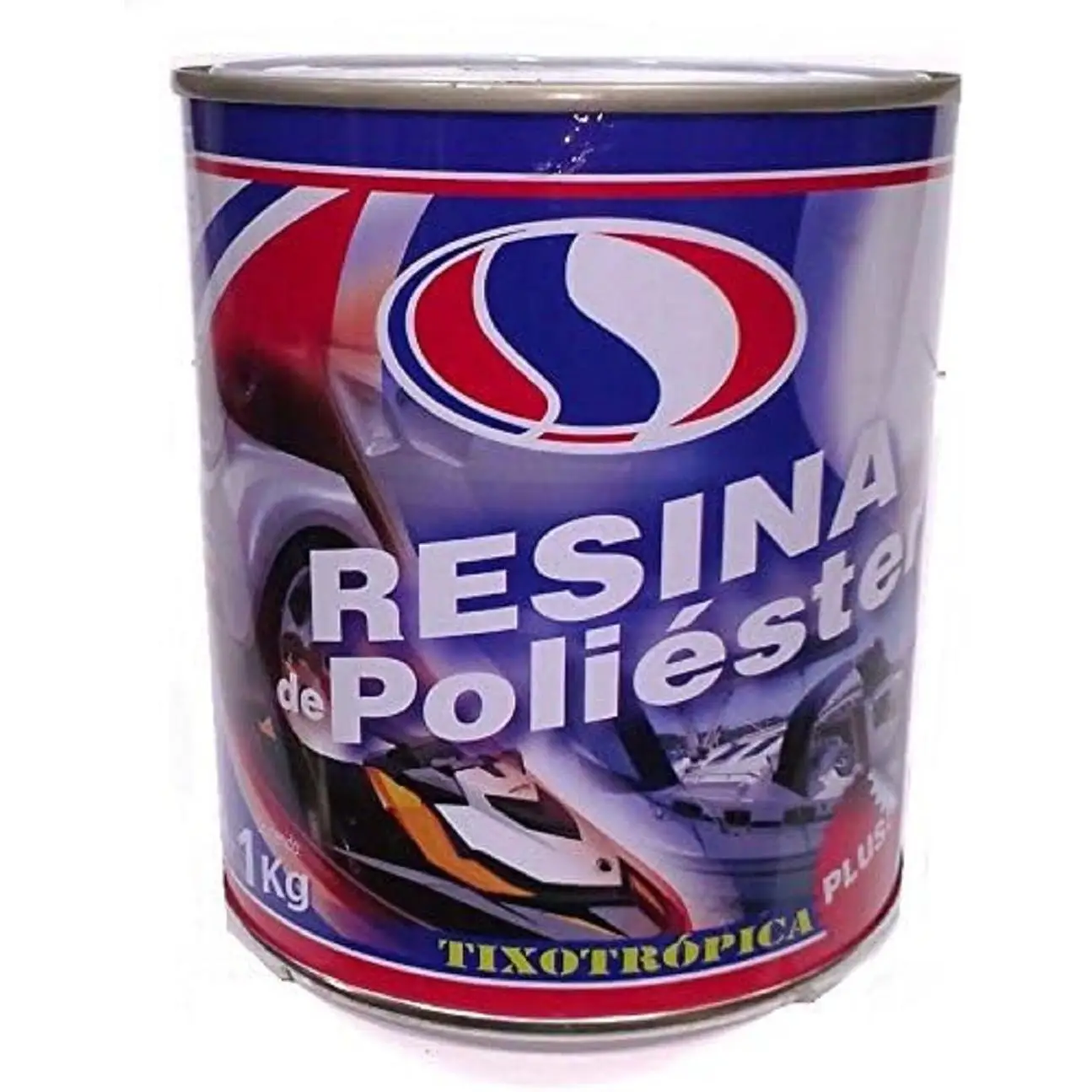 PLAINSUR RESINA POLIESTER DE 1Kg. PLAINSUR C/CATALIZADOR. REPARACION DE COCHES, MOTOS, BARCOS, ETC.