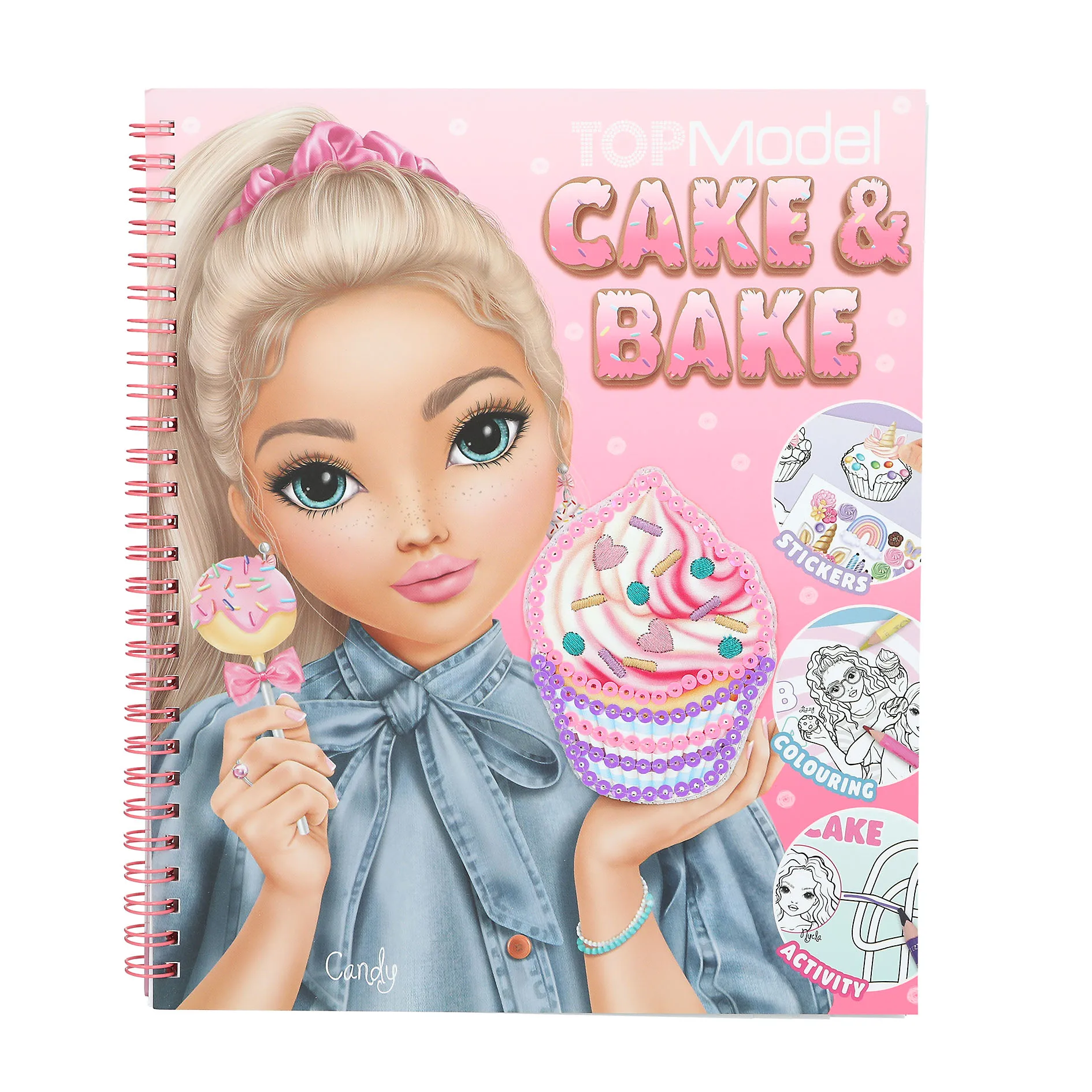 TOP MODEL LIBRO PARA COLOREAR DE LENTEJUELAS CAKE & BAKE, 0013386