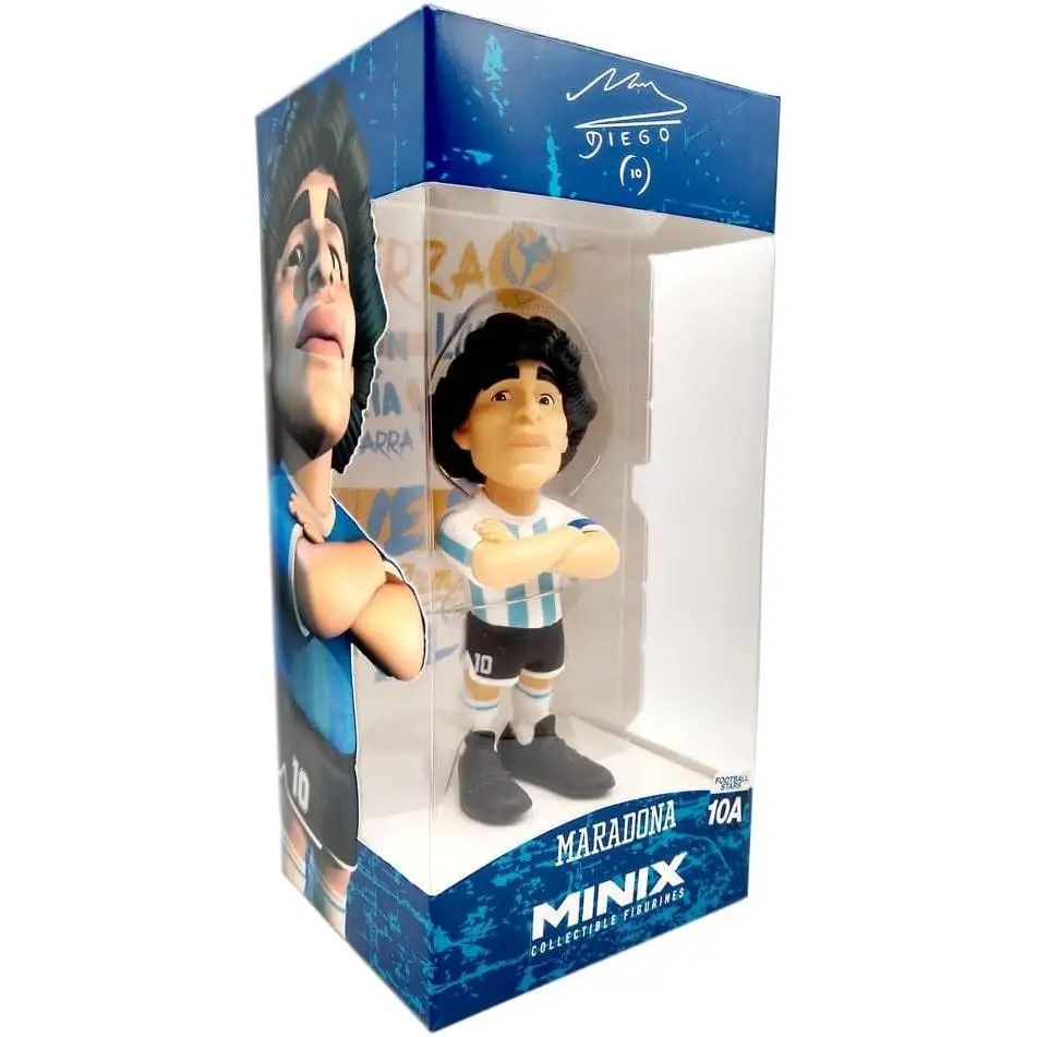 Bandai – Minix Figura Maradona ALBICELESTE Jugador de Argentina 12cm Multicolor (42571)