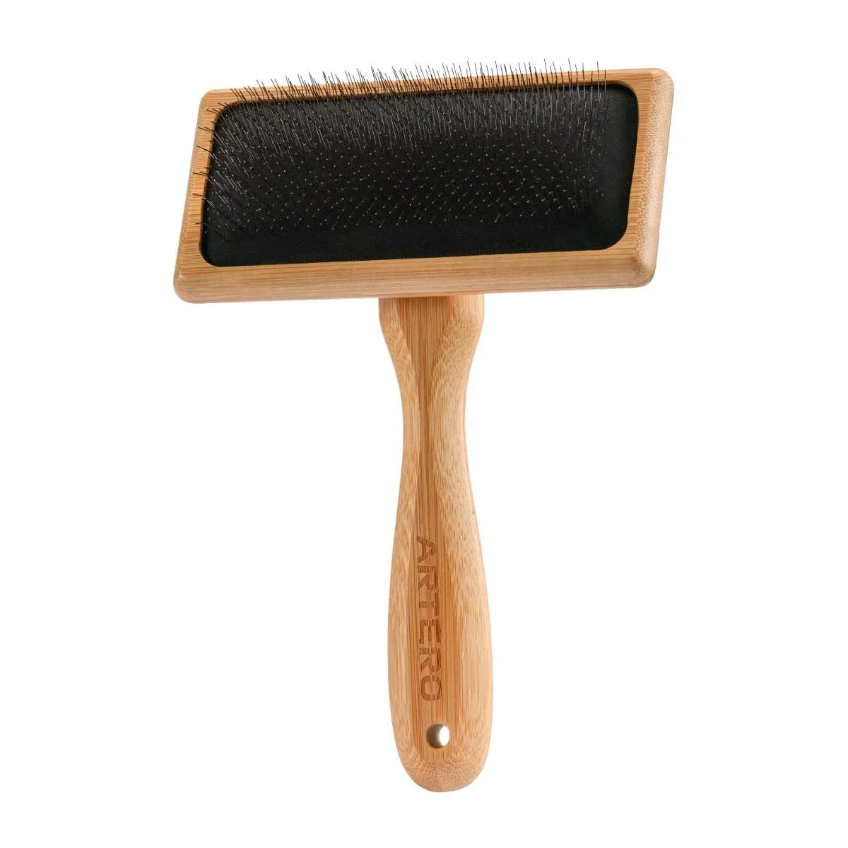 Artero Romeo - Carda para Perros - Mango de Bambú Ergonómico - Sistema Air Cushion - Púas Finas
