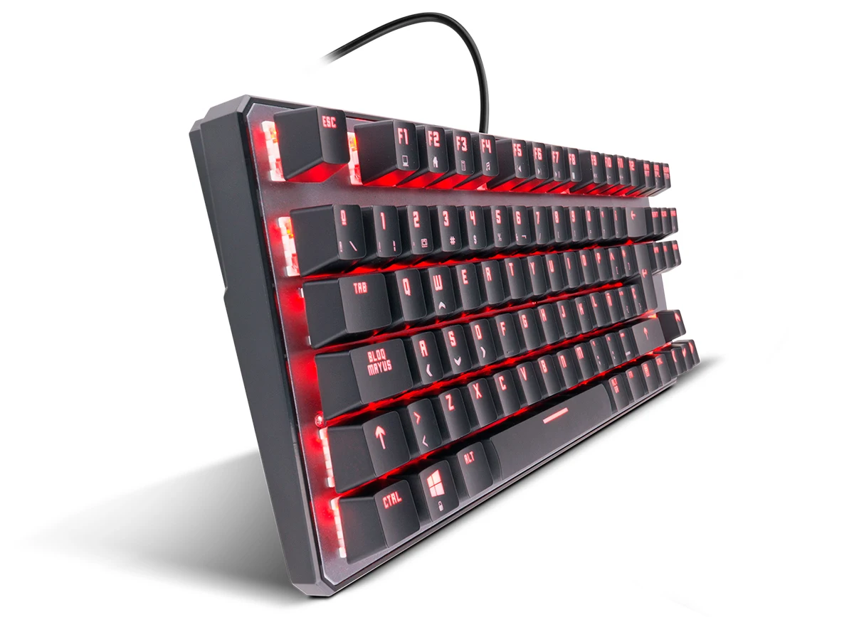 KROM KERNEL TKL Mechanical Gaming Keyboard, no numeric keyboard, RGB LED lighting, silent, Spanish Layout