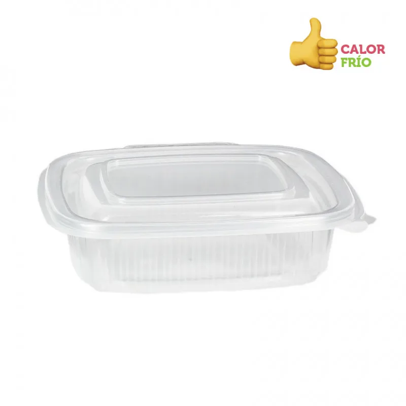 50 Uds. Envase reutilizable PP con tapa incorporada (375cc) | Ref: PP0375TP