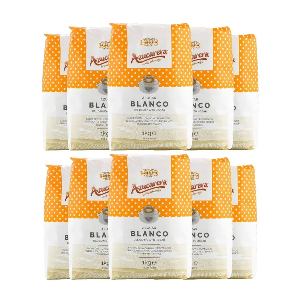 Azúcar blanco Azucarera 1 kg pack de 10 paquetes