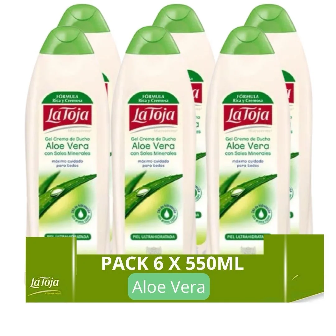 La Toja Aloe Vera Gel de Ducha Pack Ahorro 6 x 550ml