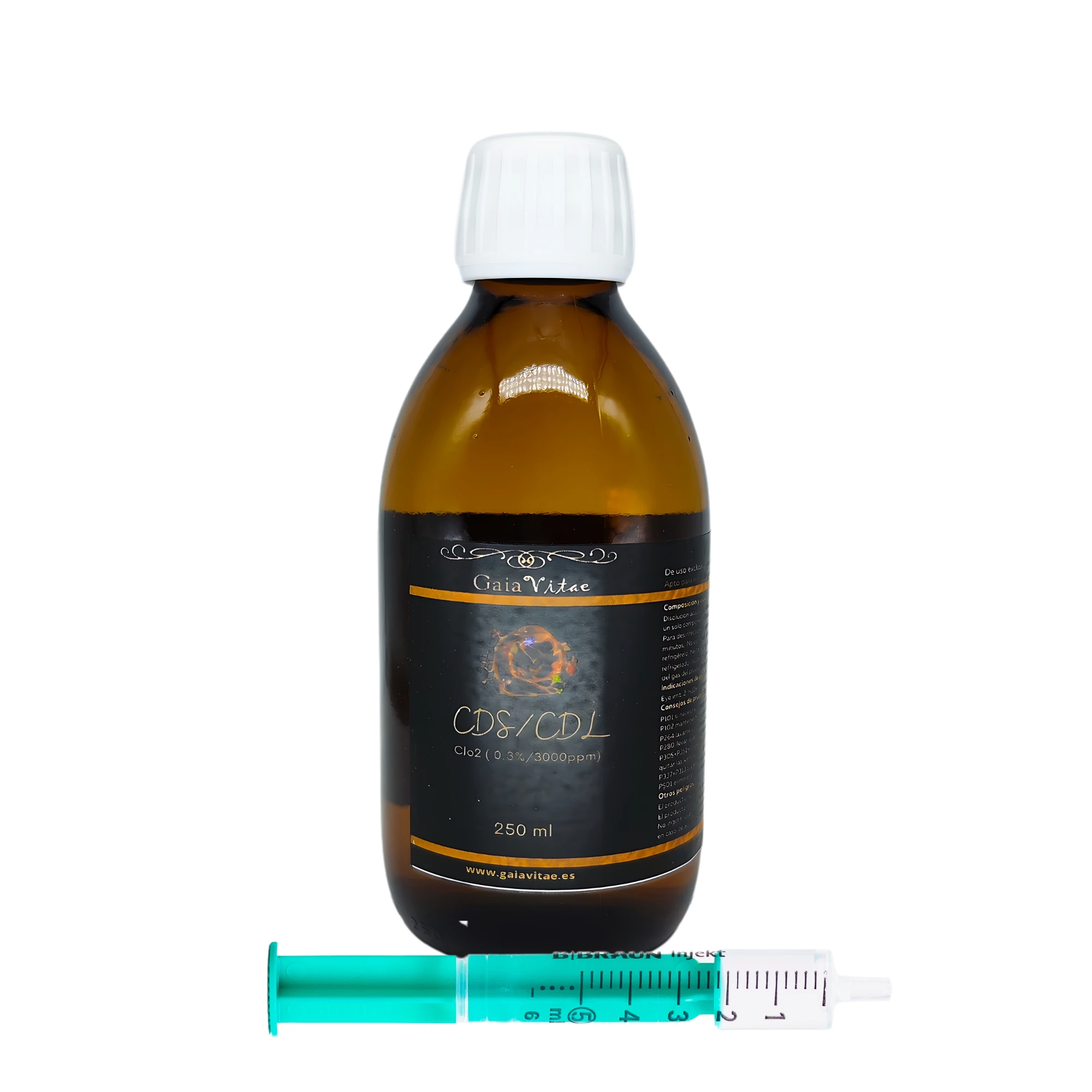 Gaiavitae® CDS Dioxido de Cloro 3000 PPM (250 ml) - CDS fabricación Reciente, Producto ya Activado, Listo para dosificar
