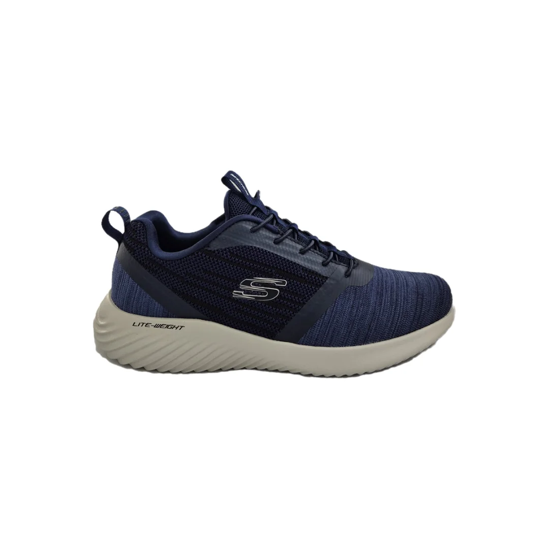 Skechers bounder 52504 bbk - skechers men's sneakers - sports shoe with elastic laces - skechers men