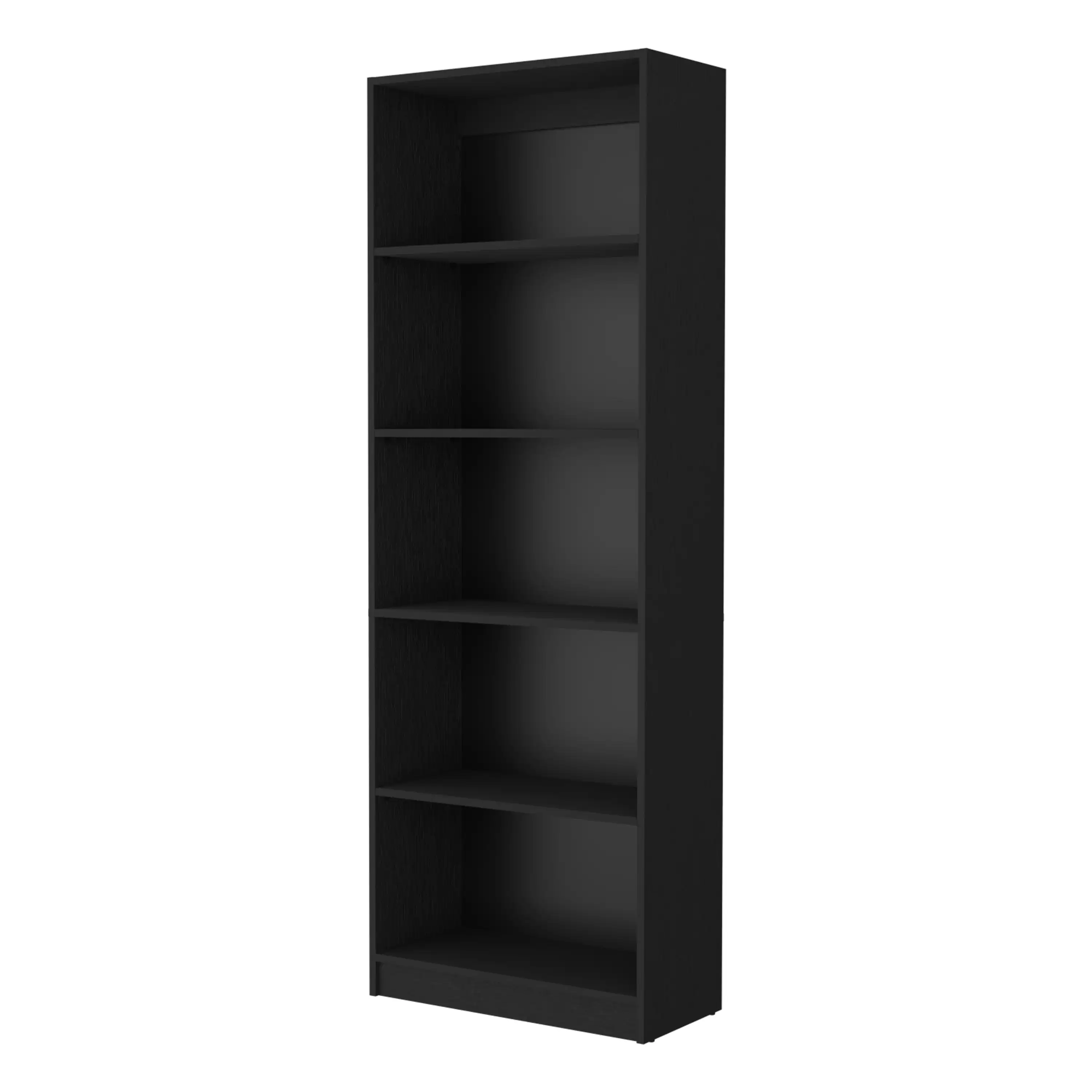 TUHOME Estanteria Recta 4R Home con 5 estantes Home, Negro
