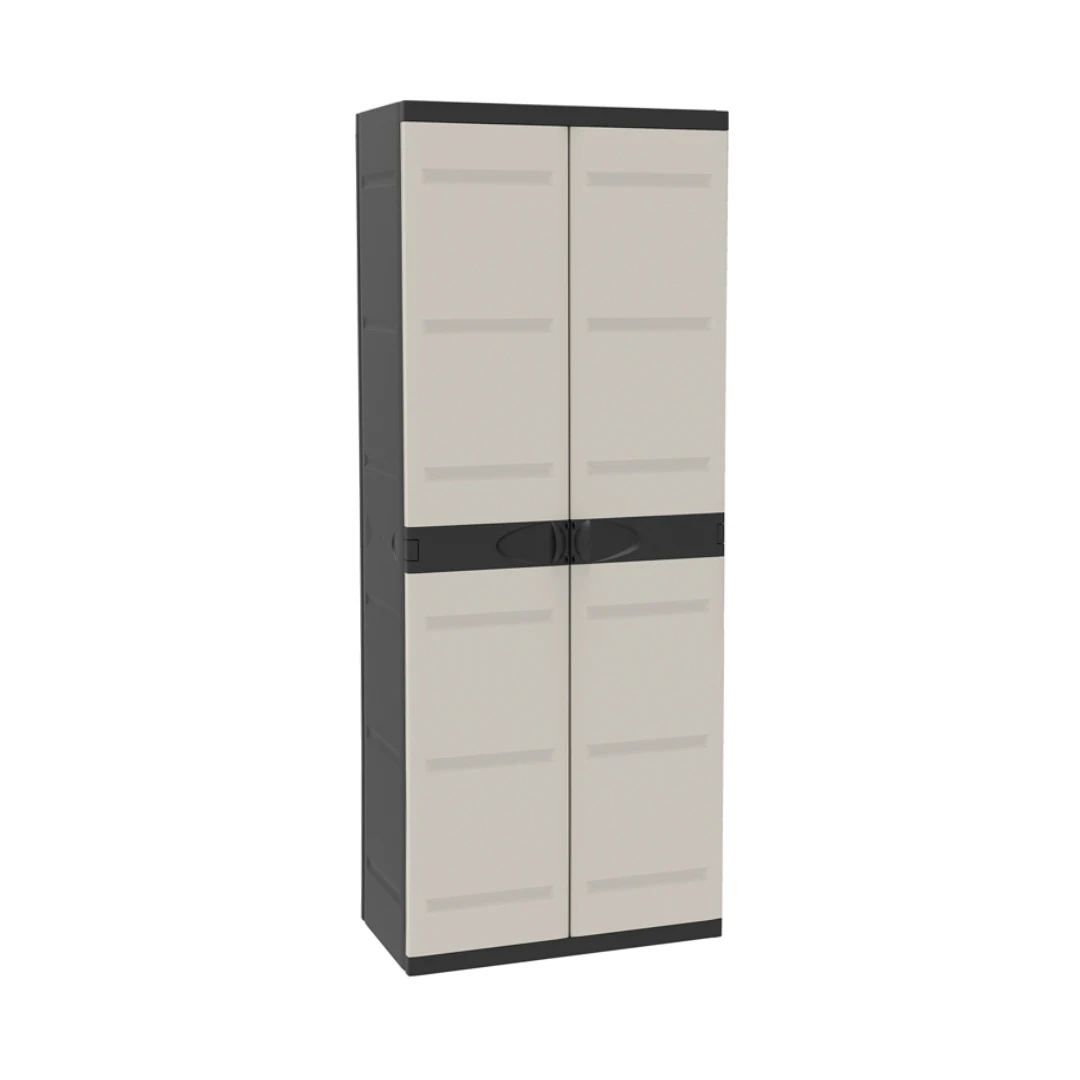 ARMARIO 4 ESTANTES NEGRO 70X41X176 CM
