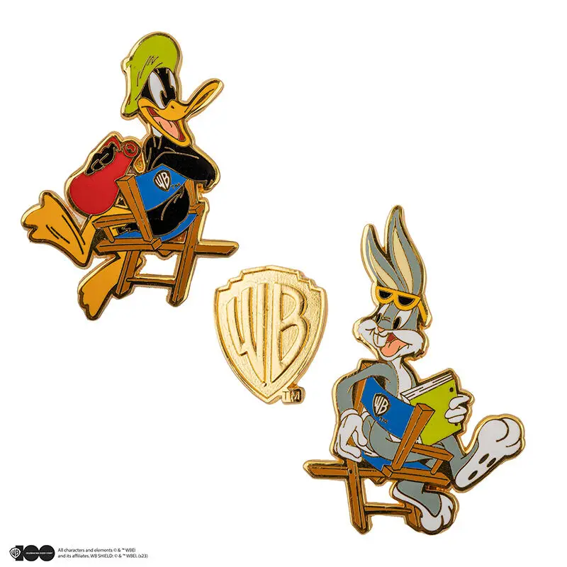 Cinereplicas-set of 3 pins metal Bugs Bunny and duck Lucas in Warner Bros Studio ~ 5cm-official license