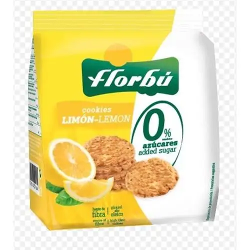 Galletas de Limón sin Azúcares Añadidos - Caja de 6 Unidades de 130g