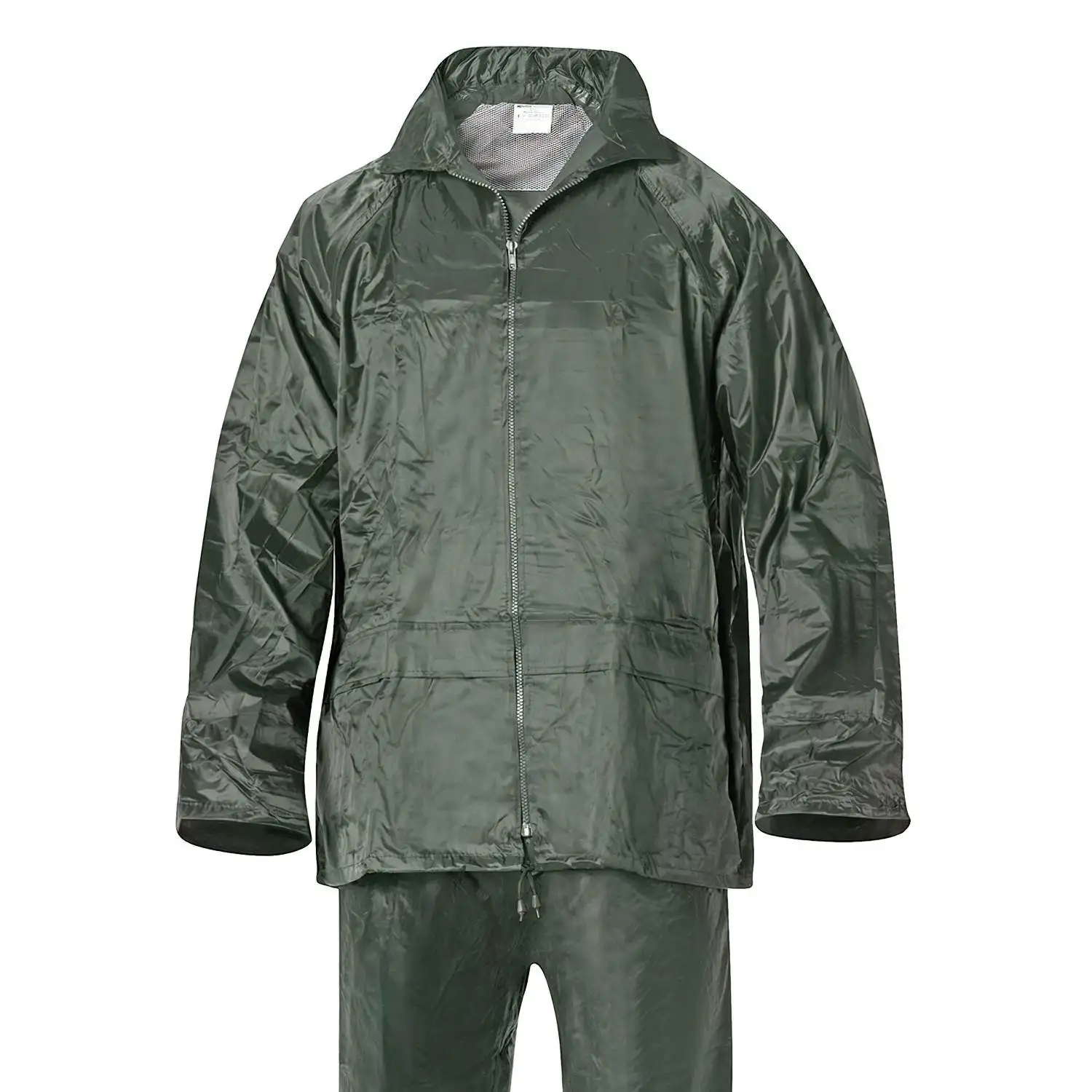 WOLFPACK LINEA PROFESIONAL Traje de Agua Impermeable Verde Nylon       Talla 7-L