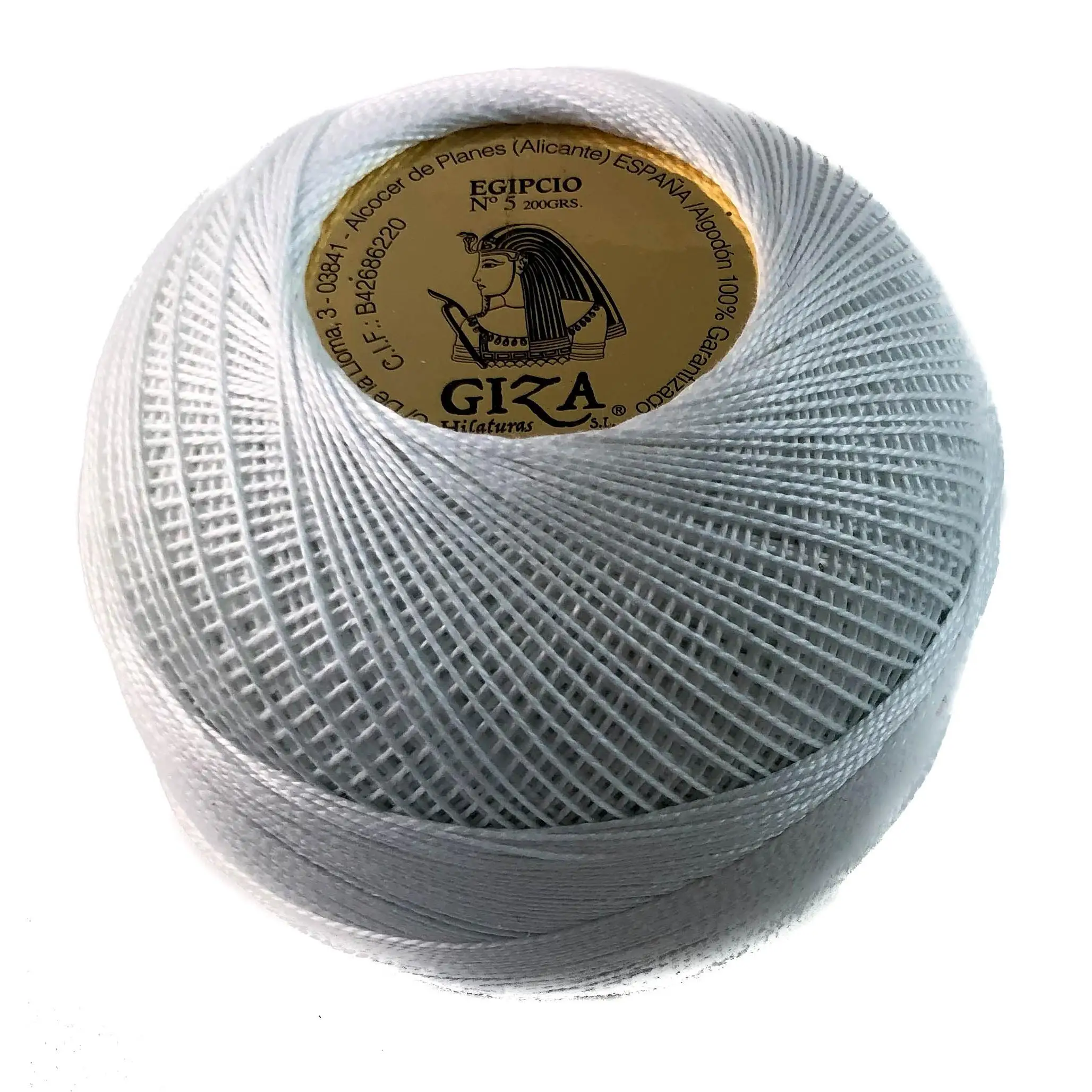 ▷ OVILLO GIZA 200gr en Nº5/ Nº8 y Nº12 BLANCO ó CRUDO GAMA ORO - Hilo para ganchillo 100% algodón GIZA