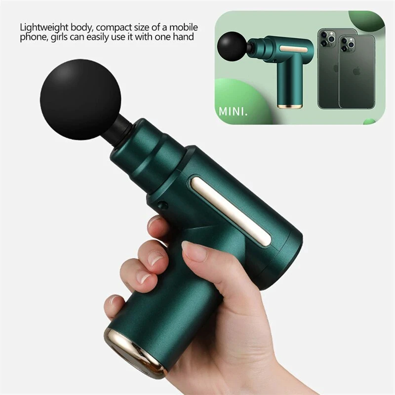 Mini Percussion Massage Gun Deep Tissue Muscle Massager Pain Relief Fascia Gun From Spain shipping