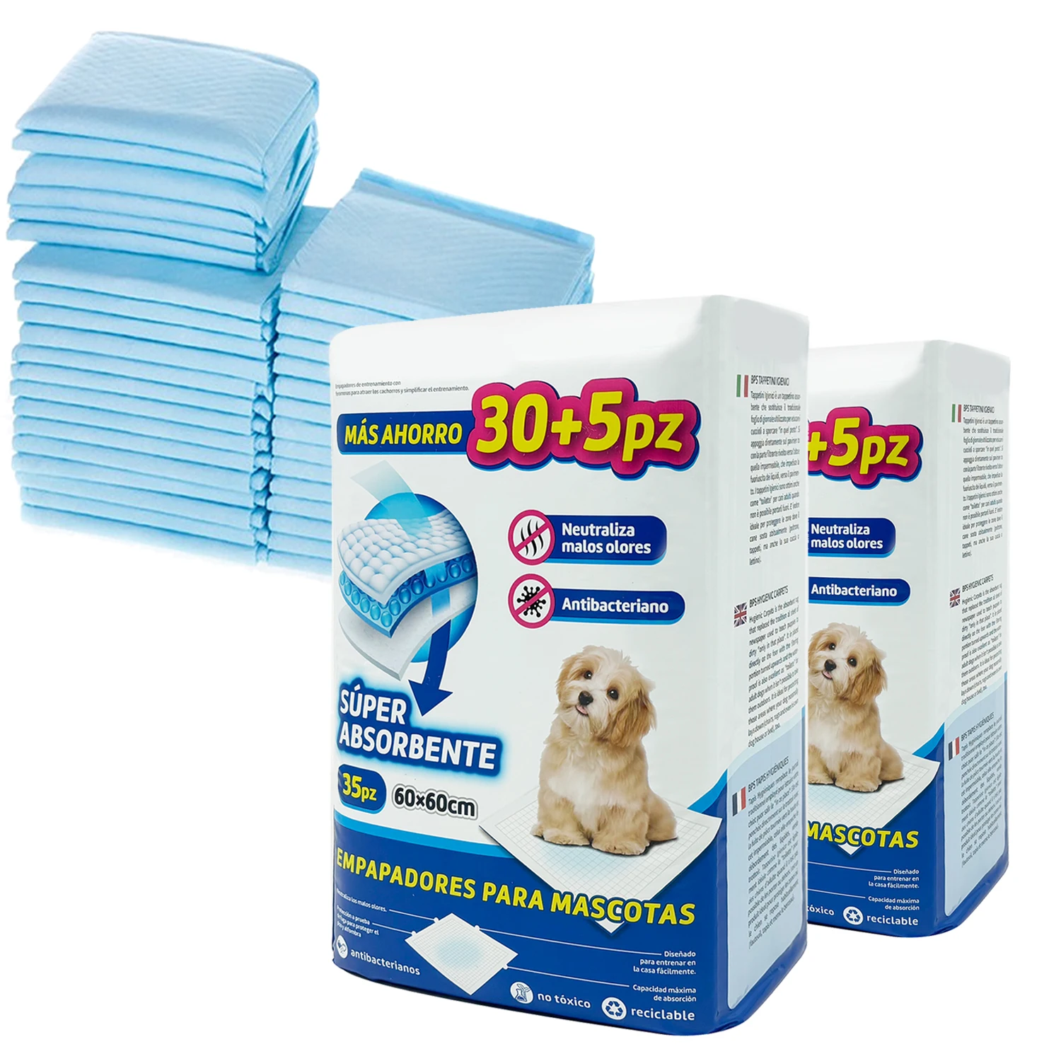 70Pcs Empapadores Perro de Entrenamiento para Perros Gatos Alfombrilla Toallita Higiénica