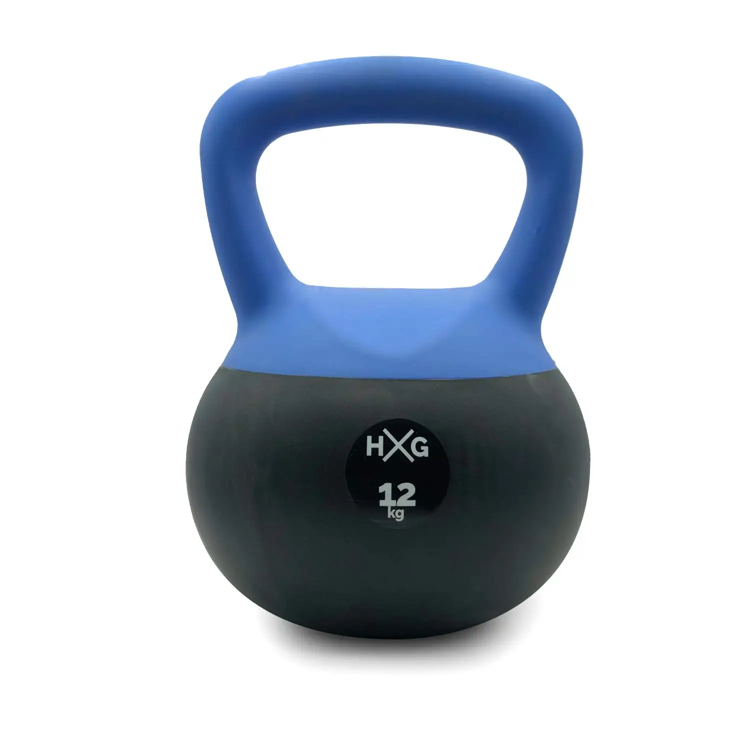 HxG weighs Russian or weighs Kettlebell 12kg, PVC filled with fine steel sand, ideal for exercise and bodybuilding training or crosstraining.