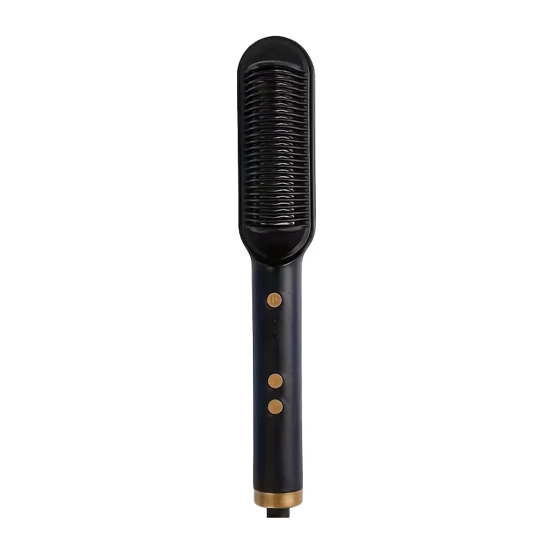Image of Hot comb, curling iron 30s fast heating, anti-scald, multi-speed, electric straightening, fashion style, iron hair brush tool, electric straight hair styling tool cod004