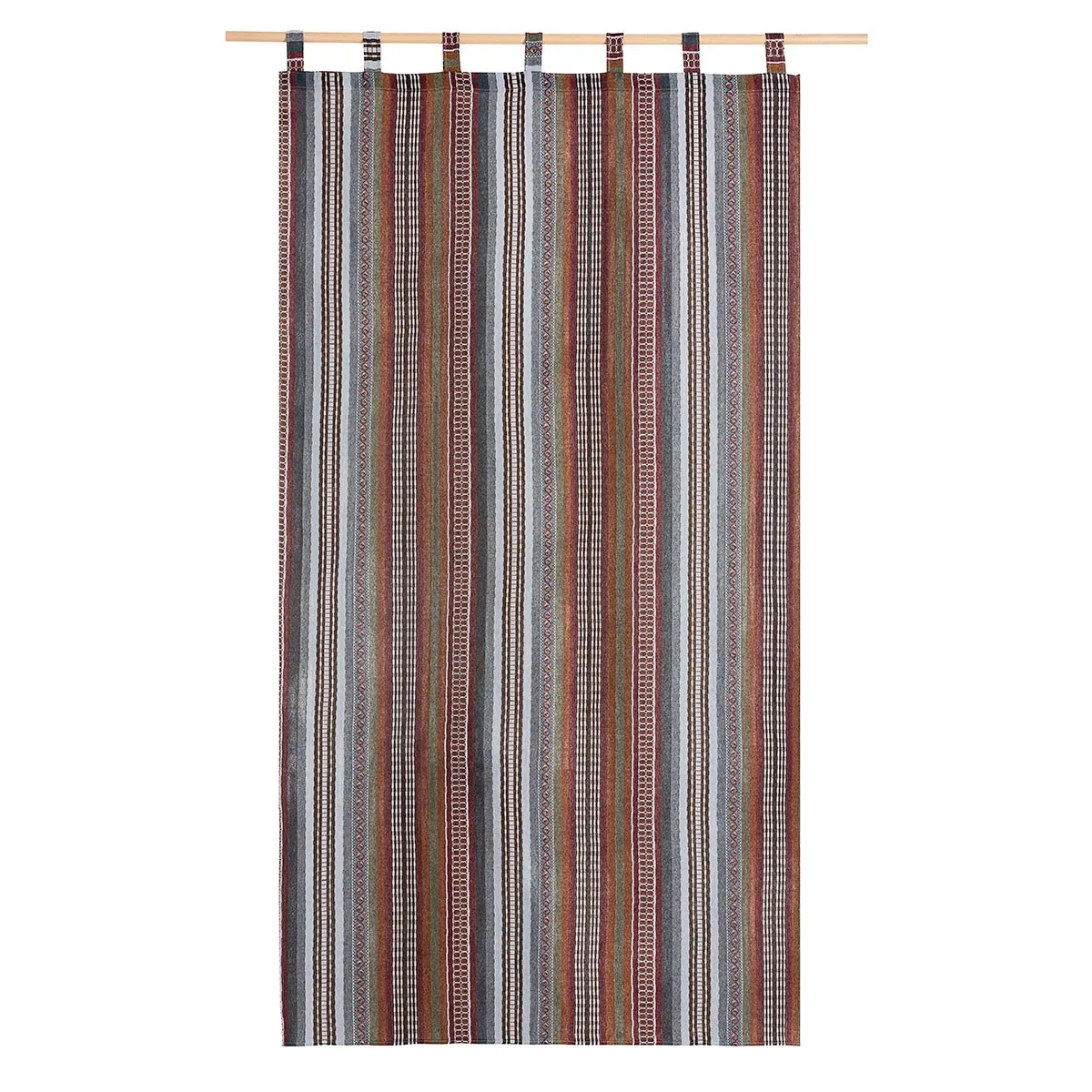 Cortina alpujarreña con trabillas RUSTICA Nº21 de 140x260 cm, Cortina de puerta exterior, de Lanovenanube