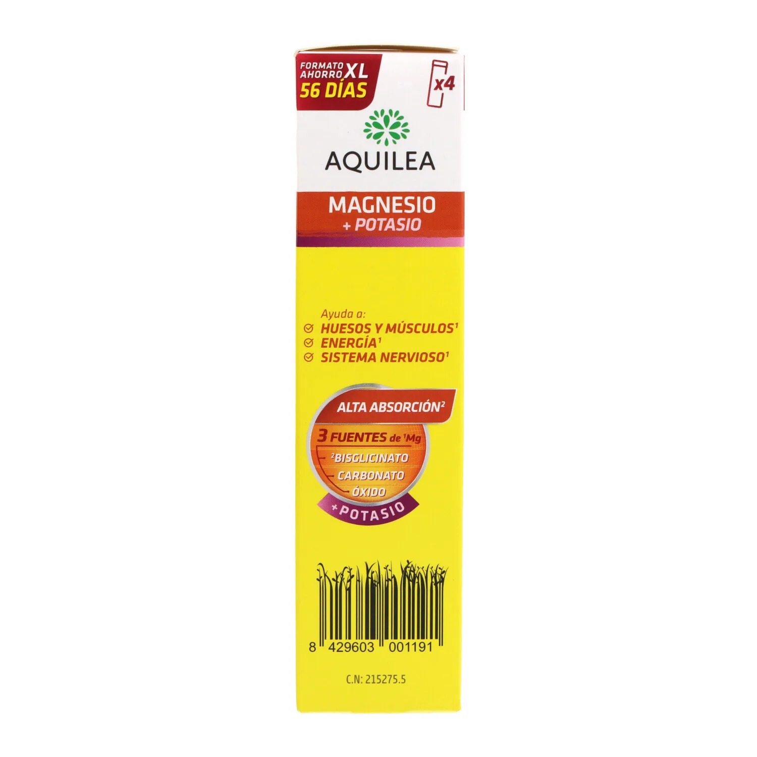 Aquilea magnesium + potassium 56 comps effervescent promo