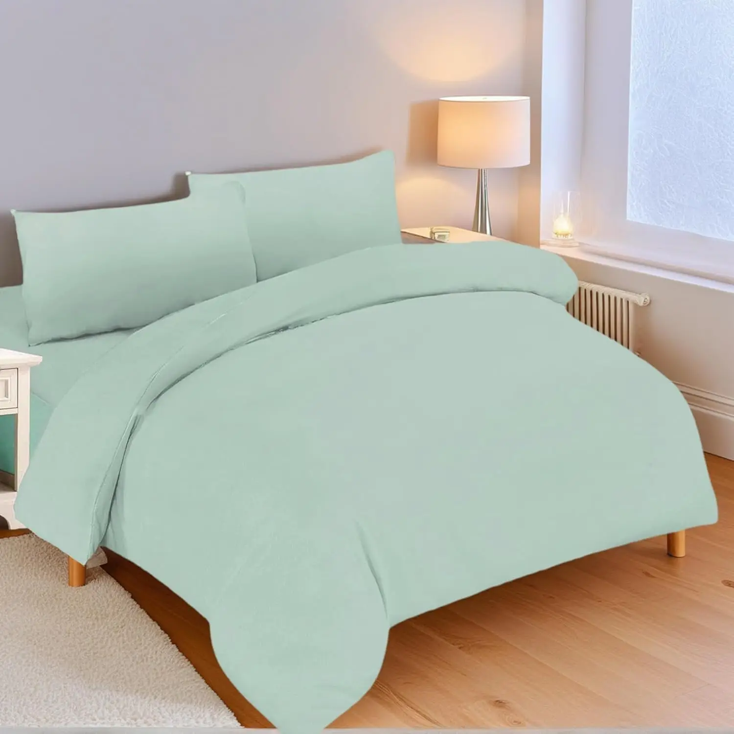 C.A | Juego de Funda Nórdica 🛏️ 3/4 Piezas | Microfibra Suave | Confortable y Ligera | Sábana Bajera Ajustable + Fundas de Almohada