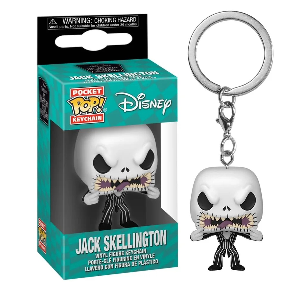 FUNKO POCKET POP! LLAVERO PESADILLA ANTES DE NAVIDAD - JACK SKELLINGTON (ATERRADOR), 56922, TIENDA CON LICENCIA OFICIAL