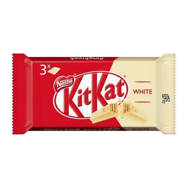 Kit kat white nestlé white chocolate pack 3 units