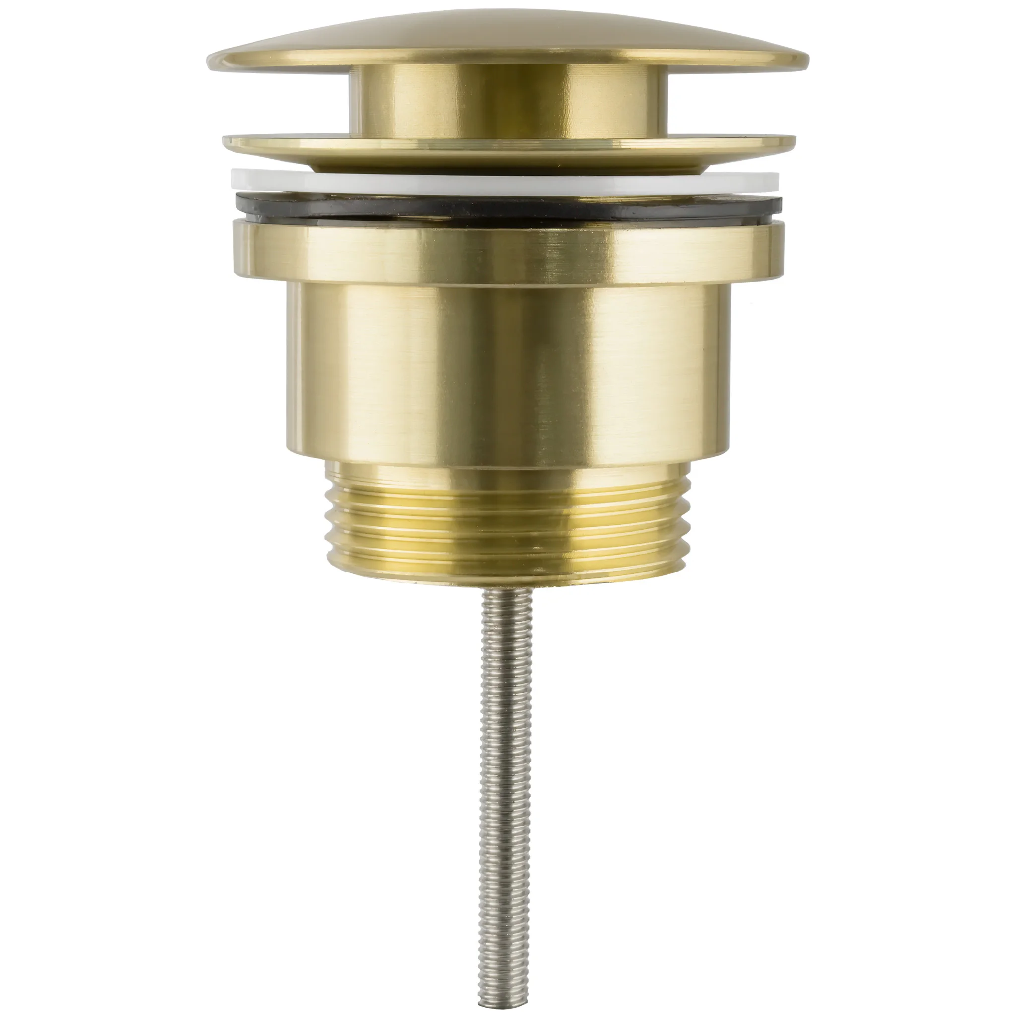VALAZ click clack valve for round basin or bide brushed gold