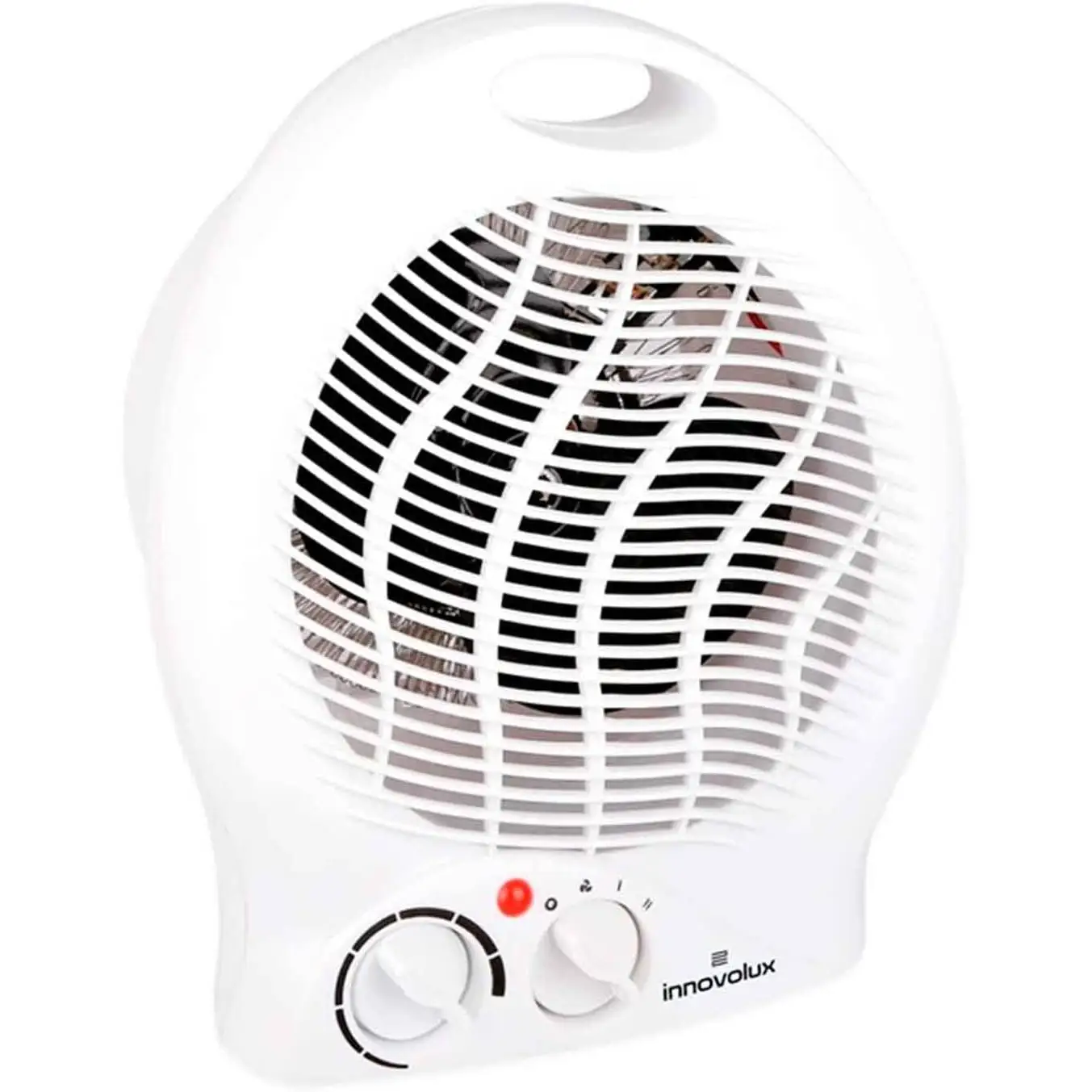 Calefaccion de casa 1000/2000W, Calentador de Aire Caliente para Baño estufa de Invierno, Calefactor Eléctrico Ligero y Portátil Bajo Consumo - Termostato Regulable 1000W - 2000W, Ventilador con aire natural o caliente