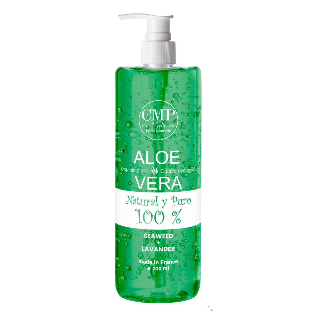Aloe Vera Puro Gel Bálsamo Reparador con Lavanda 100% Puro y Natural Refresca y Calma la Piel - Bleu & Marine Bretania