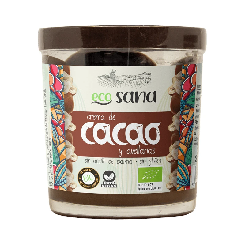 ECOSANA CREMA CACAO AVELLANAS BIO 200GR