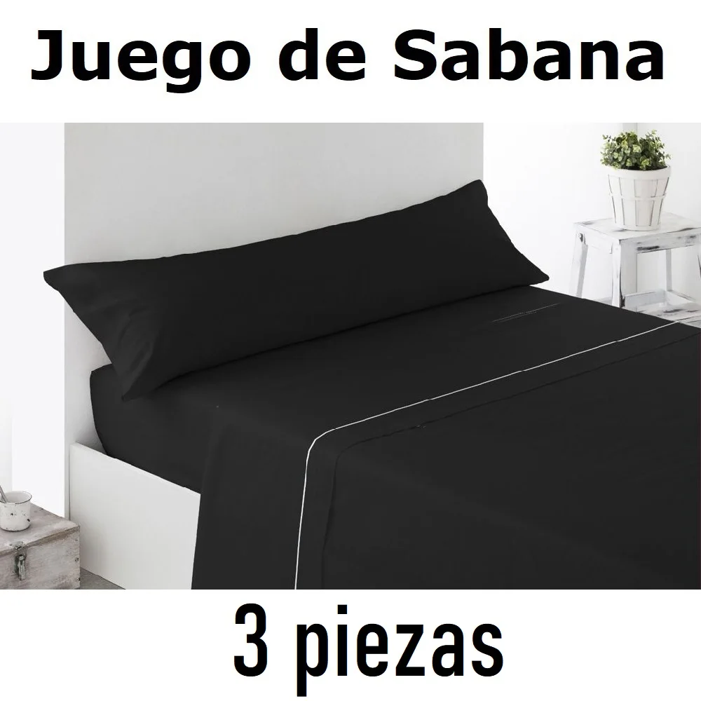 Juego de Sabana para Cama De 90/105/135/150, 3 Piezas ,Sábana Bajera, Encimera, Funda de Almohada,microfibra 100% poliester,cm,fespu