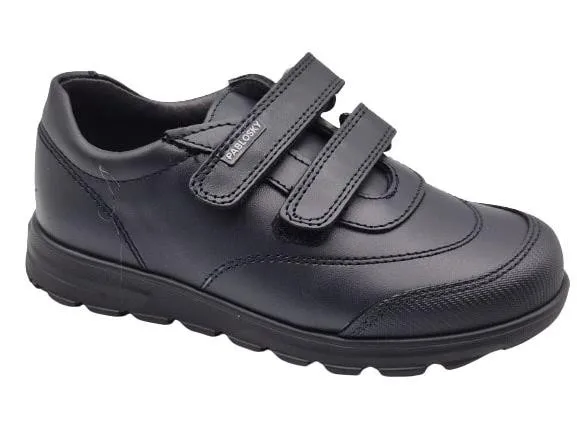 Zapatos Colegiales Con Dos Velcro Para Niños, Marca Pablosky, En Color Marino.