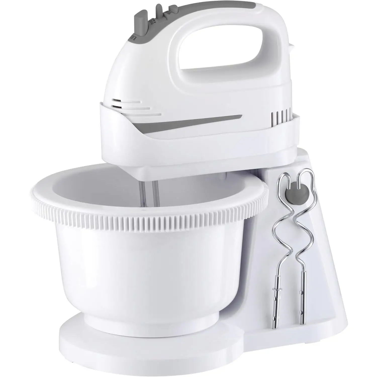 Amasadora de Sobremesa con Bol Giratorio de 2L – 5 Velocidades + Función Turbo – Batidora Amasadora Eléctrica con Varillas Intercambiables – Ideal para Repostería, Masas y Postres Caseros – Diseño Compacto y Moderno
