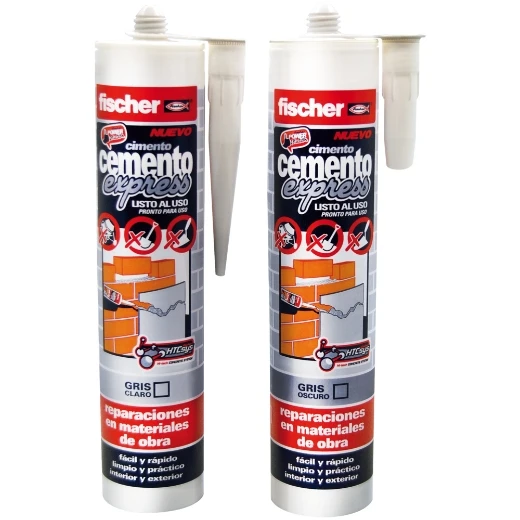 Cemento express, gris oscuro | Fischer 512348