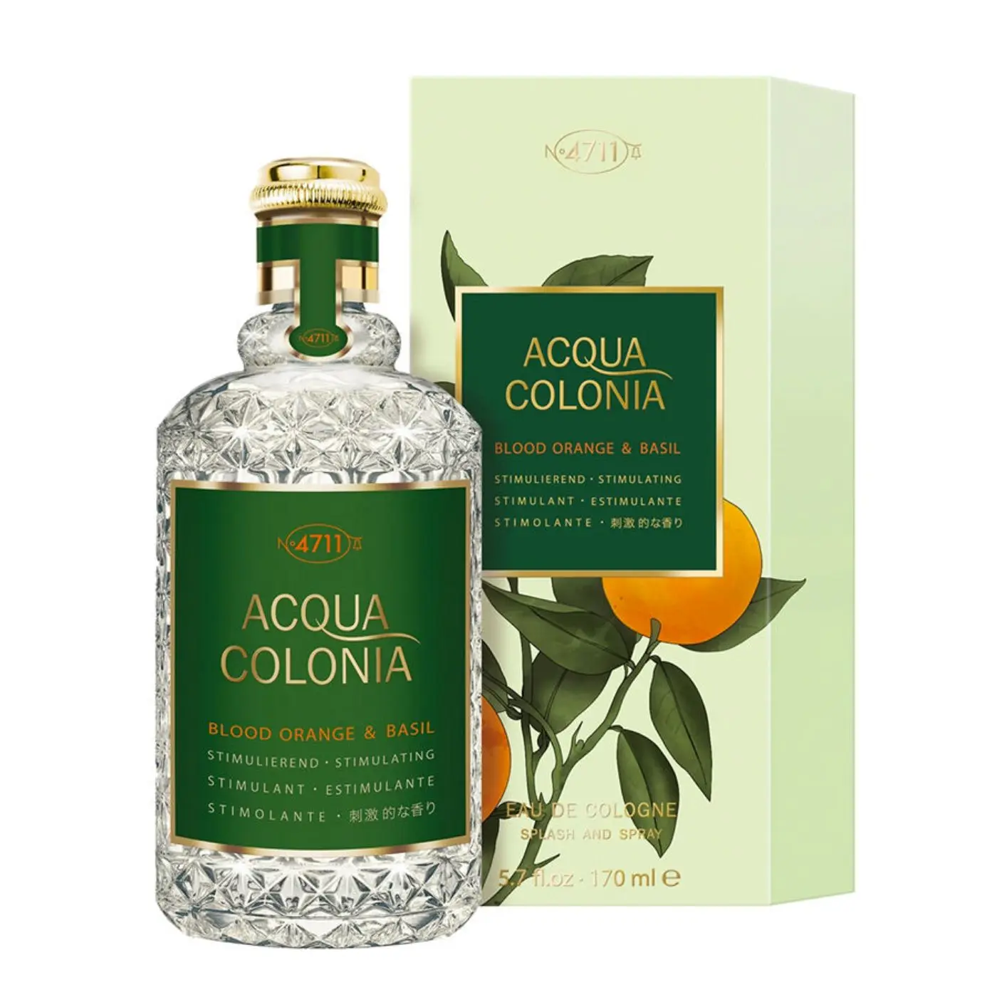 ACQUA COLONIA - 4711 Blood Orange & Basil, Eau de Cologne, 170ml Unisex