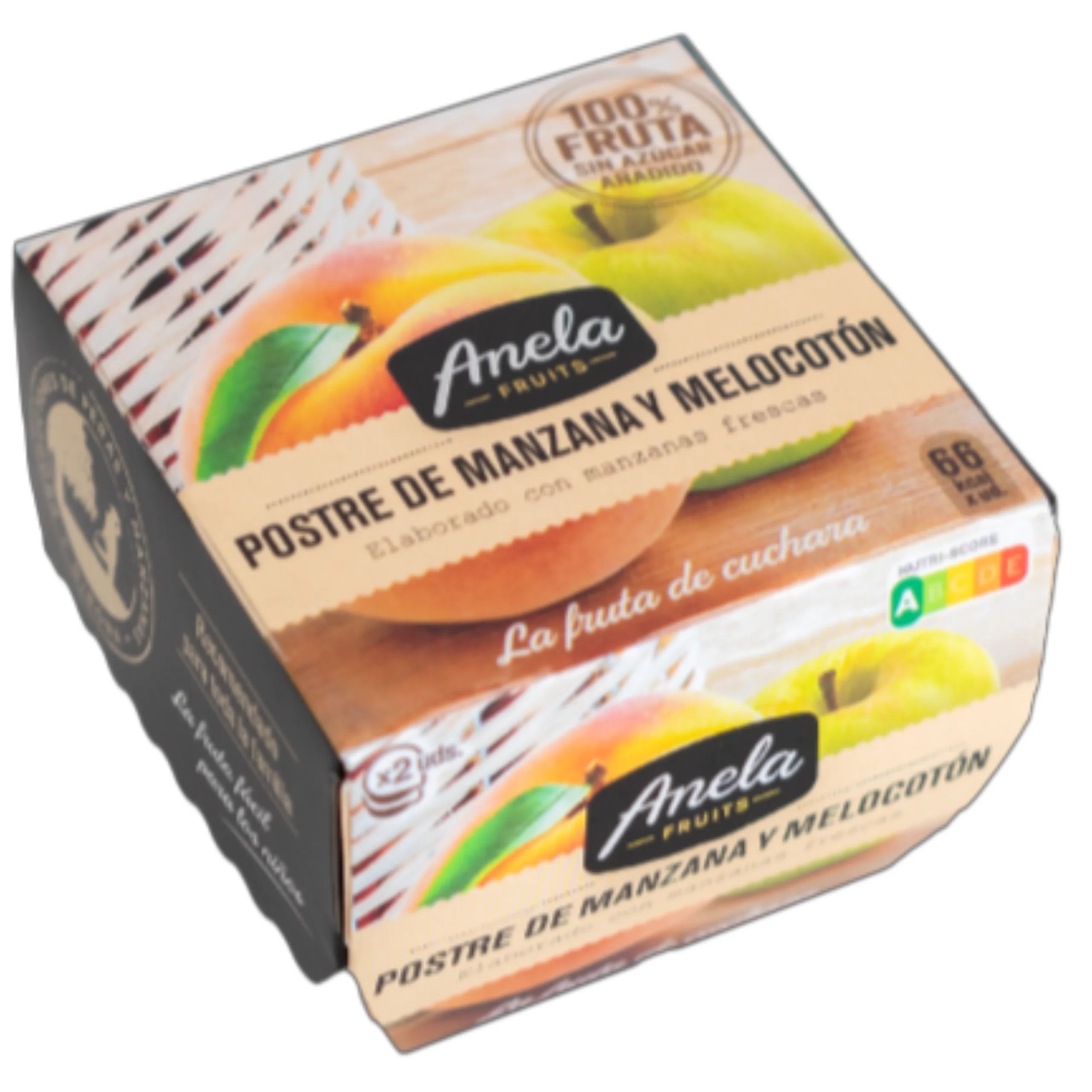 Anela Fruits dessert 2x100g apple, apple and peach, apple and pear, apple and banana-delicious dessert of assorted Fruits to enjoy at home