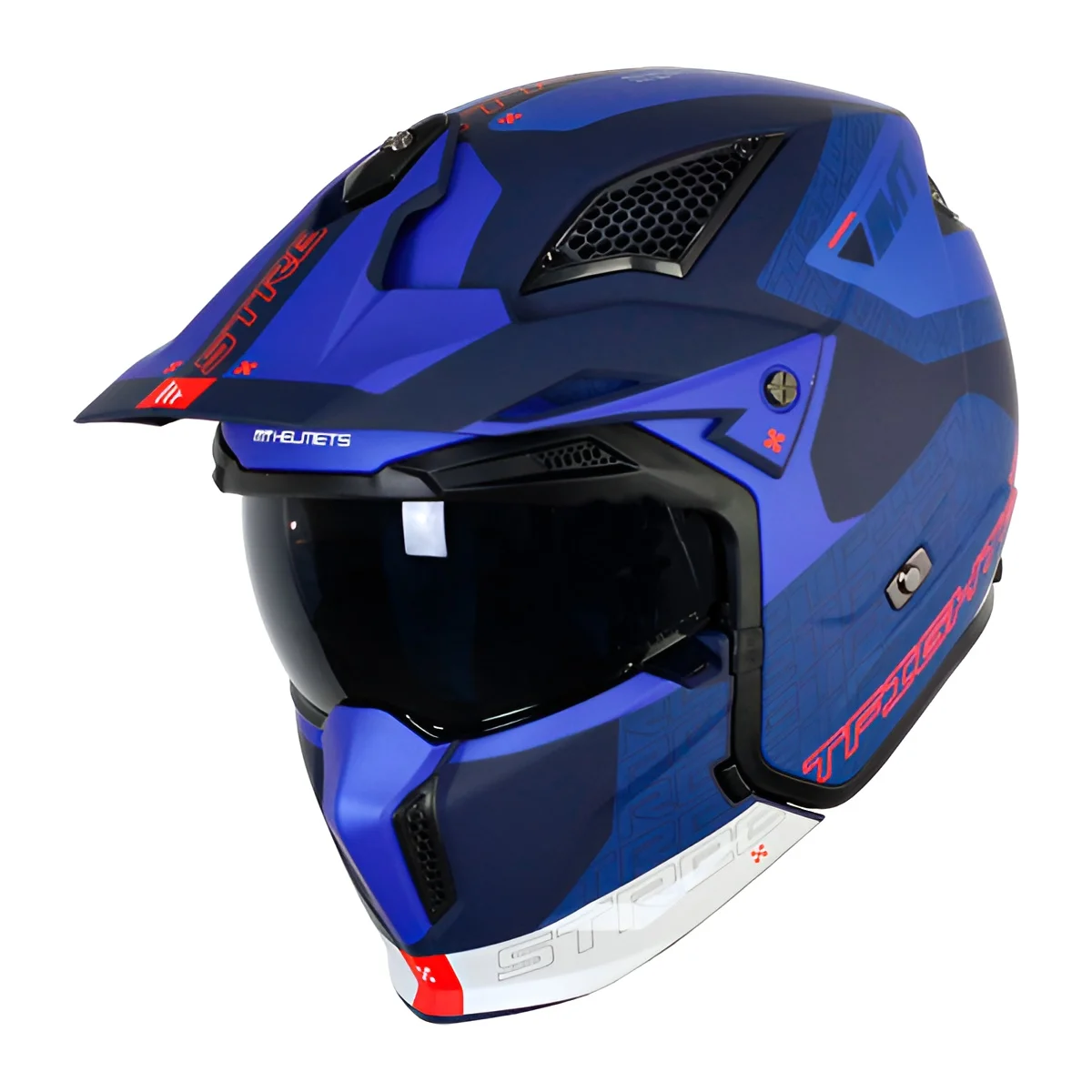 MOTO MT STREETFIGHTER SV S TOTEM blue matte MODULAR helmet