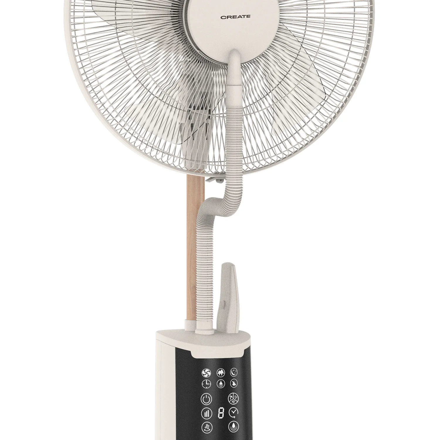 Create - oscillating nebulizer fan with remote control - 70 w- air mist pro