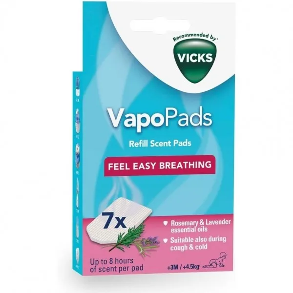 Vicks Vapopads Romero Y Lavanda 7 Uds EL PRECIO INCLUYE 3 UNIDADES