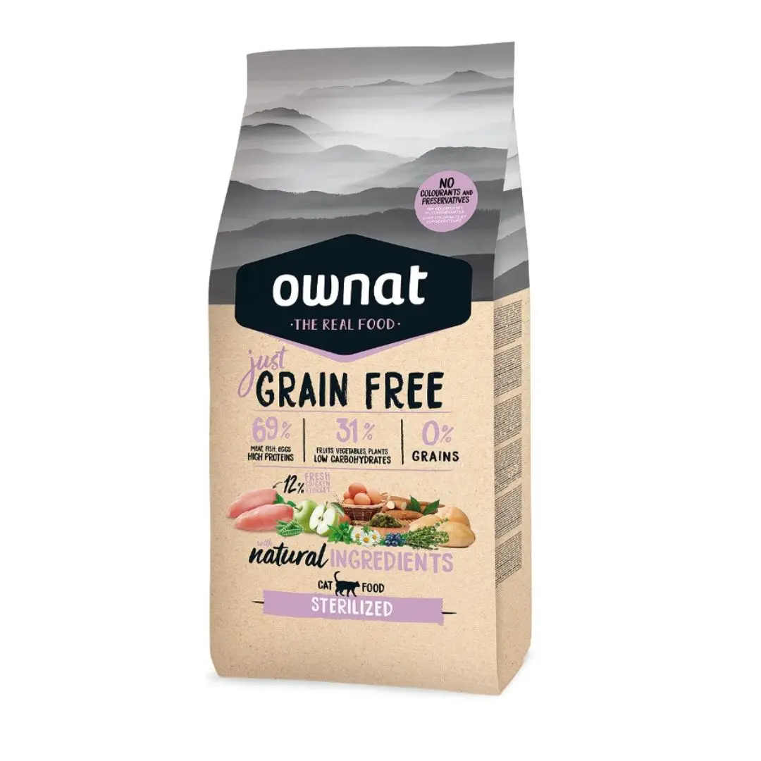 OWNAT GRAIN FREE JUST DE POLLO - GATOS ESTERILIZADOS OWNAT