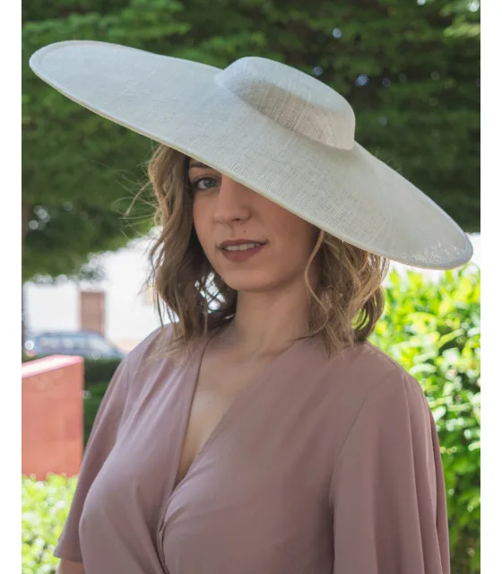 Sombrero Pamela de Sinamay Júcar Raíz - Moda Primavera/Verano