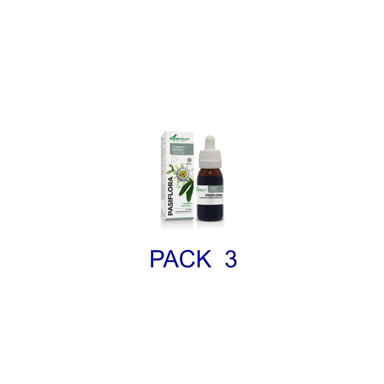 Pack 3X2 Extracto de Pasiflora 50 ml Soria Natural