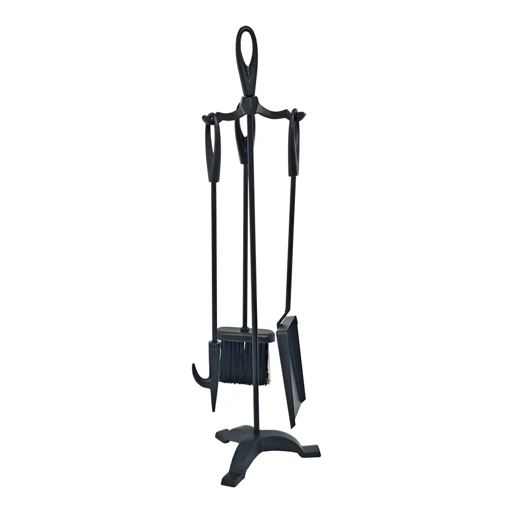 KIT DE CHIMENEA, COLOR FORJA, 3 piezas, 19 x 68,5 cm