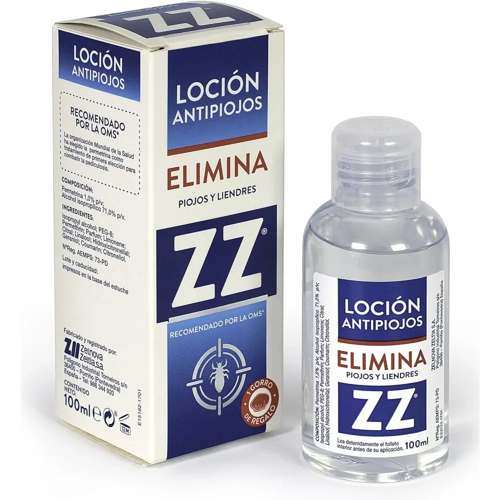 ZZ Loción Antipiojos Elimina Piojos y Liendres 100 ML